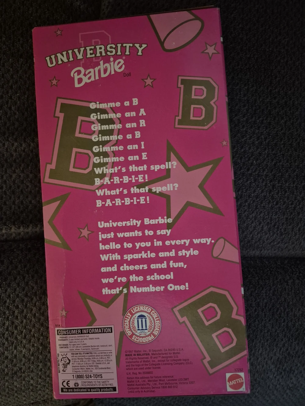 University Barbie Oklahoma State University Special Edition